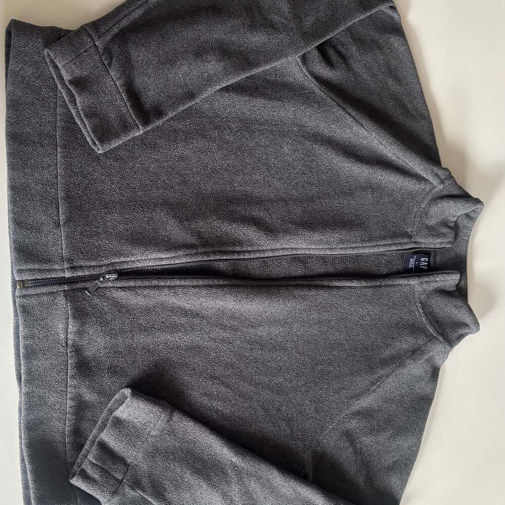 Vintage GAP Full Zip Fleece Jacket Gray Size L